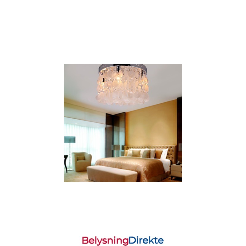 Moderne Samtids Krystall Mini Stil Krom Innfelt Montering