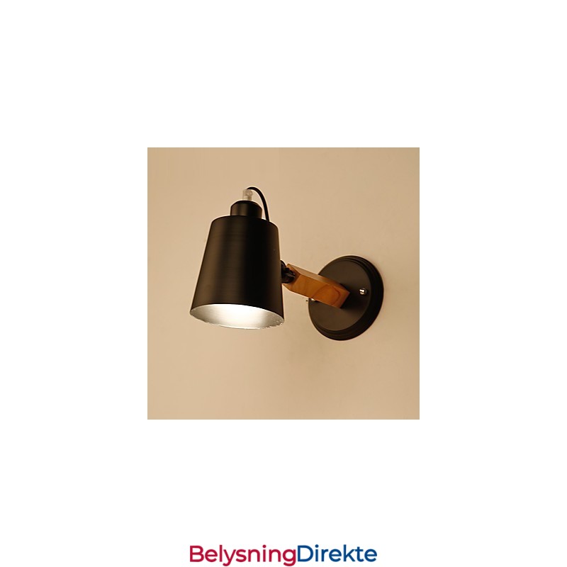 Vintage Tre Art Deco Metall Metall Rustikk Vegglampe Stue Spisestue Gang Vegglampe Svart Hvit Valgfritt