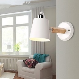 Vintage Tre Art Deco Metall Metall Rustikk Vegglampe Stue Spisestue Gang Vegglampe Svart Hvit Valgfritt