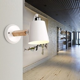 Vintage Tre Art Deco Metall Metall Rustikk Vegglampe Stue Spisestue Gang Vegglampe Svart Hvit Valgfritt