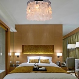 Moderne Samtids Krystall Mini Stil Krom Innfelt Montering