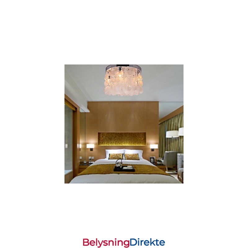 Moderne Samtids Krystall Mini Stil Krom Innfelt Montering