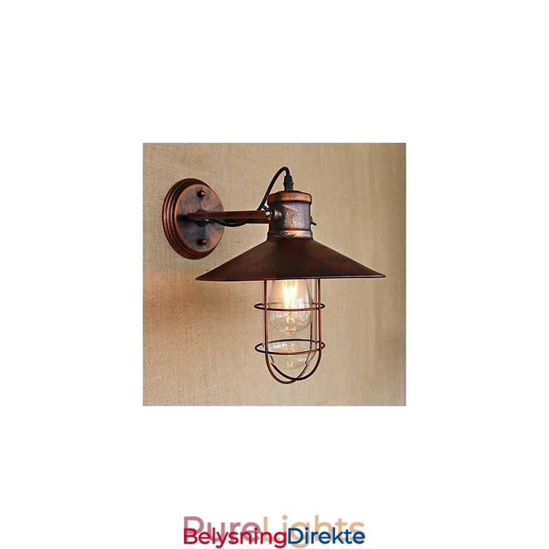 Rustikk Hytte, Landlig Retro-Maleri For Mini-Stil Downlight-Vegglamper