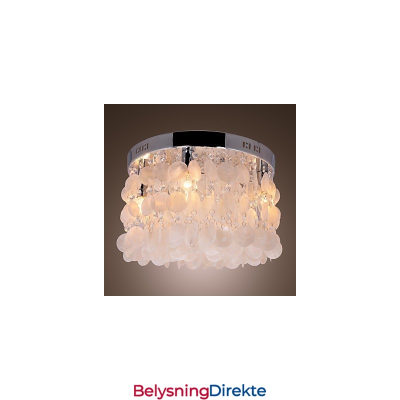 Moderne Samtids Krystall Mini Stil Krom Innfelt Montering