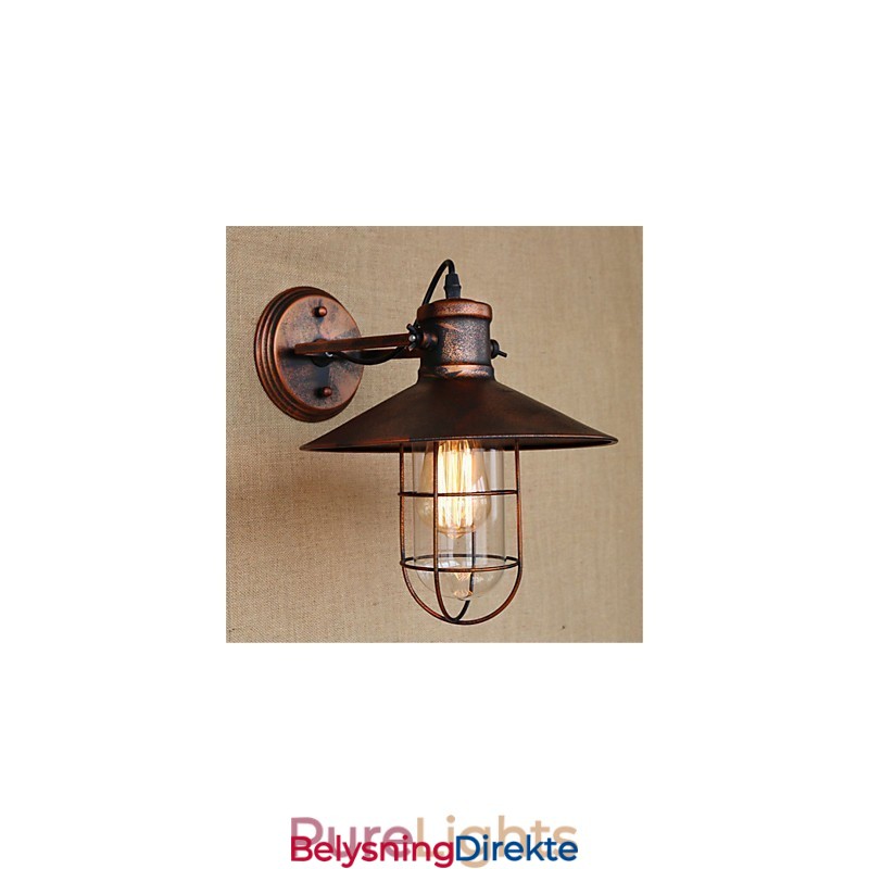 Rustikk Hytte, Landlig Retro-Maleri For Mini-Stil Downlight-Vegglamper