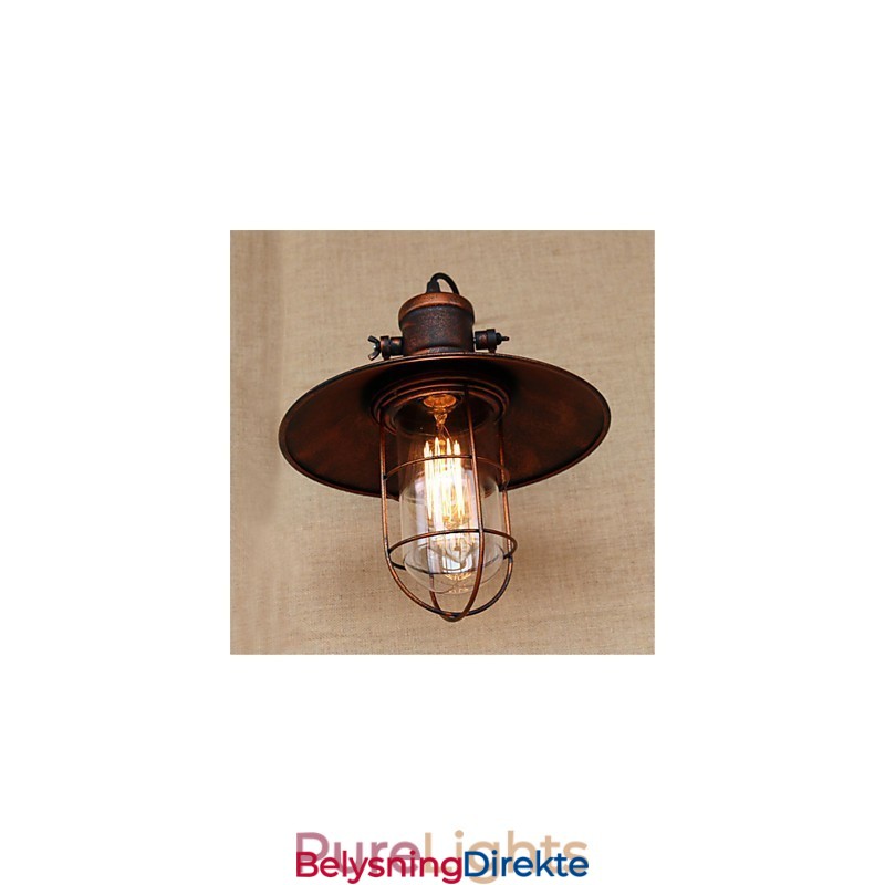 Rustikk Hytte, Landlig Retro-Maleri For Mini-Stil Downlight-Vegglamper