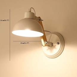 Vintage Tre Art Deco Metall Metall Rustikk Vegglampe Stue Spisestue Gang Vegglampe Svart Hvit Valgfritt