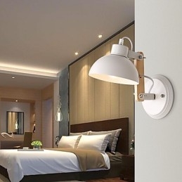 Vintage Tre Art Deco Metall Metall Rustikk Vegglampe Stue Spisestue Gang Vegglampe Svart Hvit Valgfritt