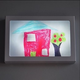 Integrert Moderne Samtidskunstnerisk Moderne Samtidsmalerifunksjon For Omgivende Lysvegglamper