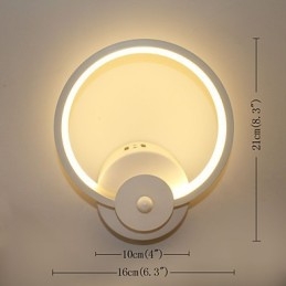 Moderne Minimalistisk Kreativ Nattbordslampe Innebygd Lampe Inngangstrapp Soverom Veggbelysning
