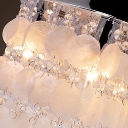 Moderne Samtids Krystall Mini Stil Krom Innfelt Montering