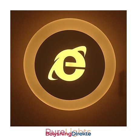 Integrert Moderne Samtidskunstnerisk Moderne Samtidsmalerifunksjon For Omgivende Lysvegglamper