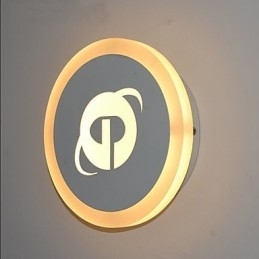 Integrert Moderne Samtidskunstnerisk Moderne Samtidsmalerifunksjon For Omgivende Lysvegglamper