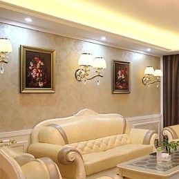 Moderne, Samtidskunstnerisk Galvanisert Funksjon For Krystall, Omgivelseslys, Vegglampe