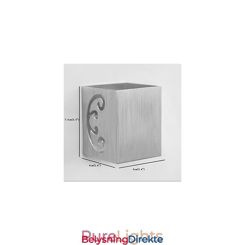 Moderne Lys Aluminiums Innfelt Vegglampe Dekorerer Vegglamper