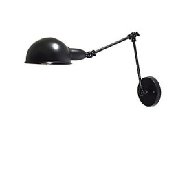 Buzz Sammenleggbar Vegglampe I Jern, Dum Svart Lyssabellampe På Vegg, Europeisk Stil, Amerikansk Stil