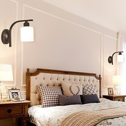 Tradisjonell Klassisk Landlig Retro-Malerifunksjon For Vegglampetter