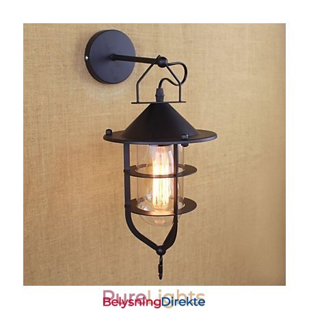 Landlig Retro-Maleri For Mini-Stil Øyebeskyttelse Omgivelseslys Vegglampetter