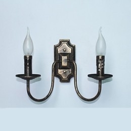 Retro Enkel Vegglampe Korridor Entré Dobbel Hodelampe Soverom Stue Vegglampe Belysning