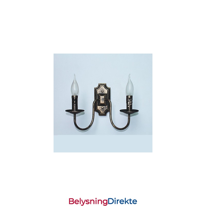 Retro Enkel Vegglampe Korridor Entré Dobbel Hodelampe Soverom Stue Vegglampe Belysning