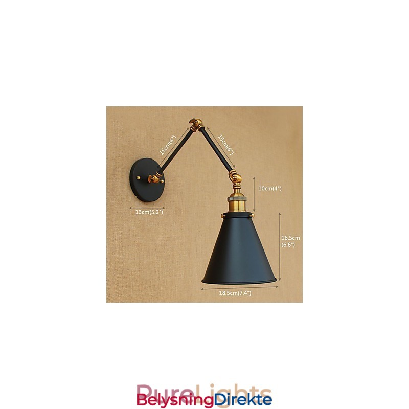 Vegglampe I Messing, Vintage, Industriell Vegglampe, Hjemmebelysning, Innendørsdekor, Vegglampe