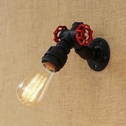 Landlig Retro-Maleri For Mini-Stil Omgivelseslys Vegglampe