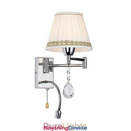 Moderne, Samtidskunstnerisk, Rustikk Hytte, Moderne, Samtidskunstnerisk, Landlig, Krom-Funksjon For Krystall, Svingarmvegglampe