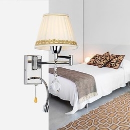 Moderne, Samtidskunstnerisk, Rustikk Hytte, Moderne, Samtidskunstnerisk, Landlig, Krom-Funksjon For Krystall, Svingarmvegglampe