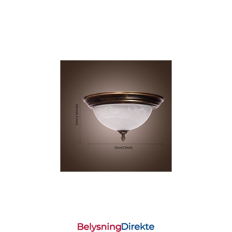 Antikkinspirert Innfelt Lampe Med 2 Lys