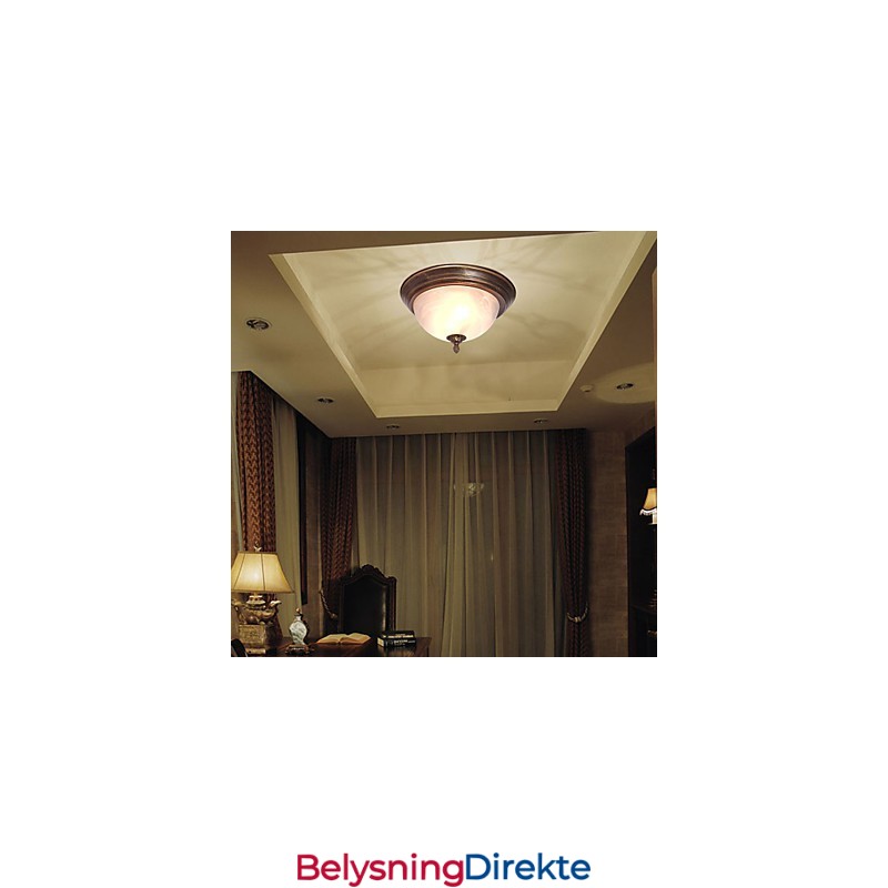 Antikkinspirert Innfelt Lampe Med 2 Lys