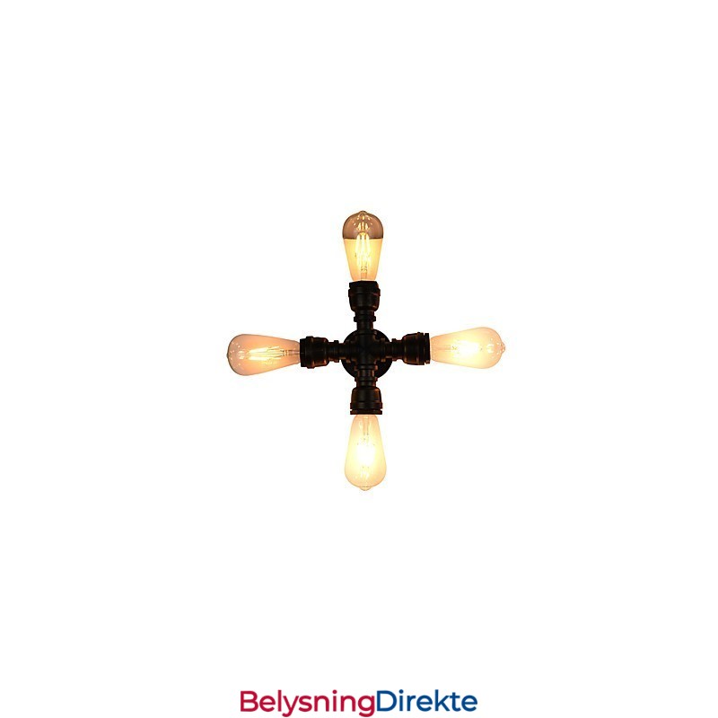 Rustikk Hytte Tradisjonell Klassisk Antikk Messing Vegglampe Vegglampe