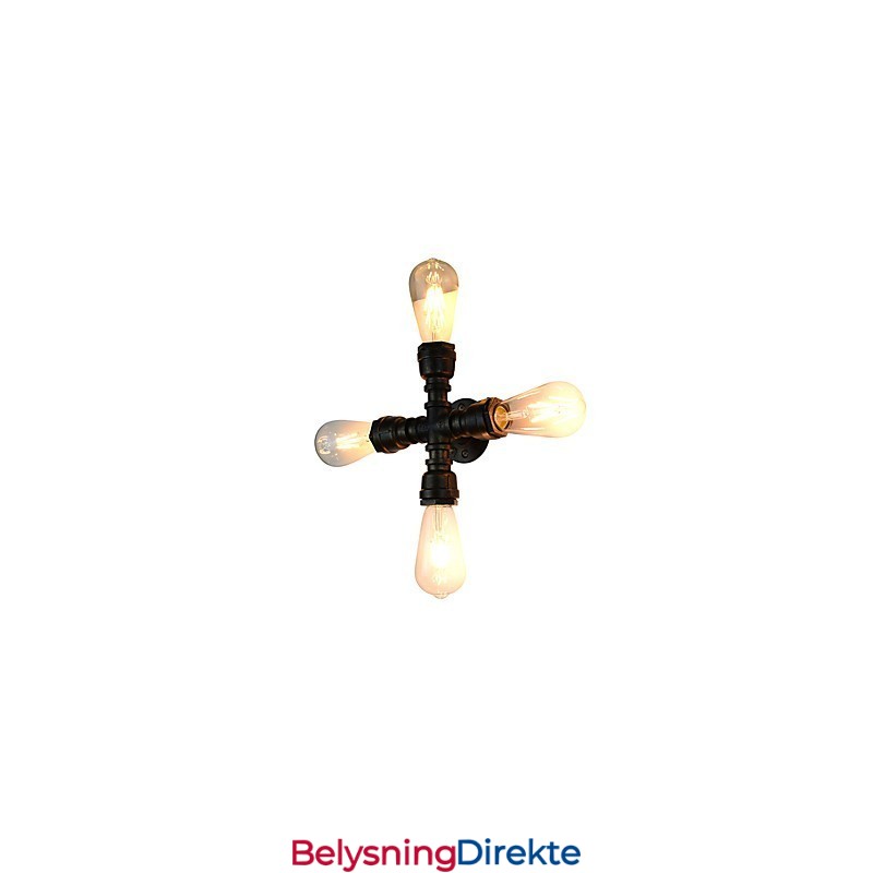 Rustikk Hytte Tradisjonell Klassisk Antikk Messing Vegglampe Vegglampe