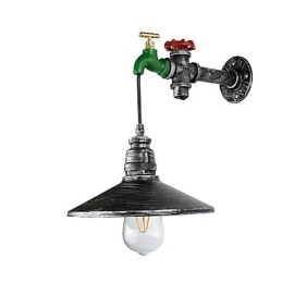 Vegglampe Vegg Rustikk Hytte Maleri Funksjon For Omgivelseslys Vegglampe Vegglampe