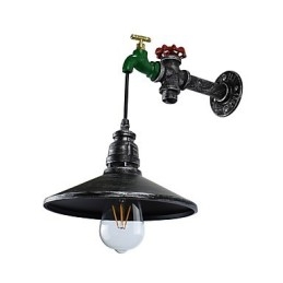 Vegglampe Vegg Rustikk Hytte Maleri Funksjon For Omgivelseslys Vegglampe Vegglampe