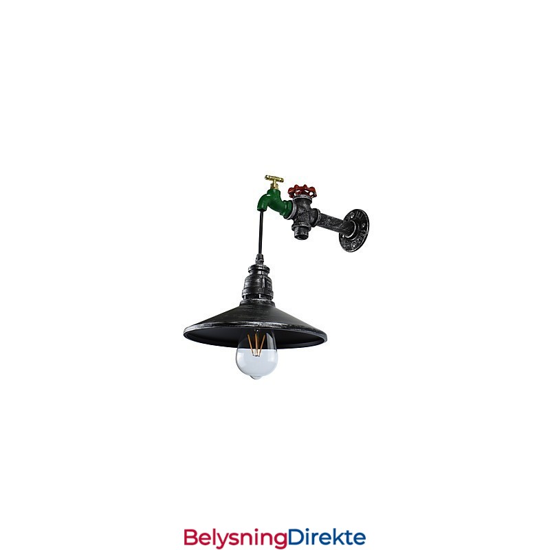 Vegglampe Vegg Rustikk Hytte Maleri Funksjon For Omgivelseslys Vegglampe Vegglampe