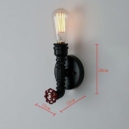 Rustikk Hytte Moderne Samtidslandlig Retro Malerifunksjon For Mini-Stil Uplight Vegglampetter