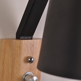 Moderne, Samtidskunst I Landlig Sort Oksidfinish For Downlight-Vegglampe