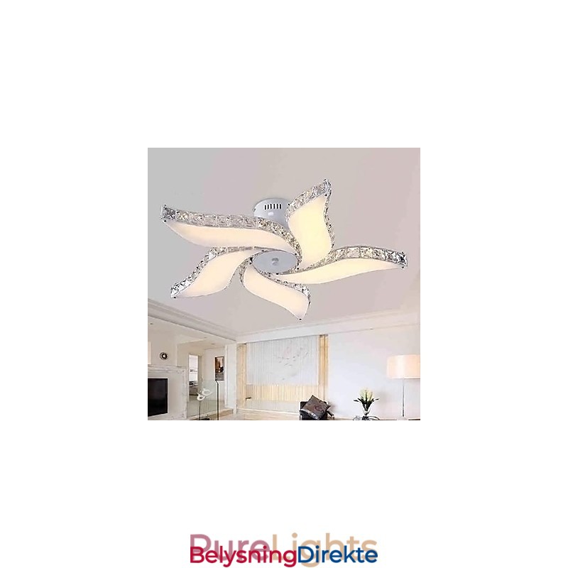 Moderne Samtidskunst Krystall Metall Innfelt