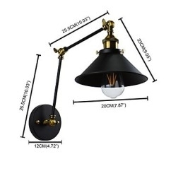 Rustikk Hytte Tradisjonell Klassisk Maling Funksjon For Downlight Vegglamper Vegglampe