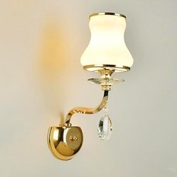 Moderne Og Moderne Galvanisert Funksjon For Krystall Mini-Stil Øyebeskyttelse Omgivelseslys Vegglamper