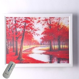 Integrert Moderne Samtidskunstnerisk Moderne Samtidsmalerifunksjon For Omgivende Lysvegglamper