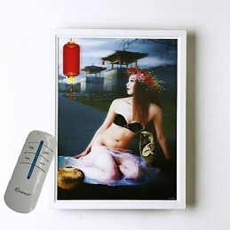 Integrert Moderne Samtidskunstnerisk Moderne Samtidsmalerifunksjon For Omgivende Lysvegglamper