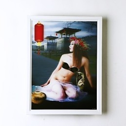 Integrert Moderne Samtidskunstnerisk Moderne Samtidsmalerifunksjon For Omgivende Lysvegglamper