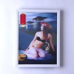 Integrert Moderne Samtidskunstnerisk Moderne Samtidsmalerifunksjon For Omgivende Lysvegglamper