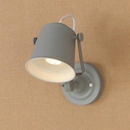 Malt Stålvegglampe Dum Svart Amerikansk Kaffedekorasjon Retro Vegglampe Lyssabellampe På Vegg