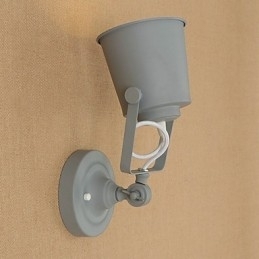 Malt Stålvegglampe Dum Svart Amerikansk Kaffedekorasjon Retro Vegglampe Lyssabellampe På Vegg