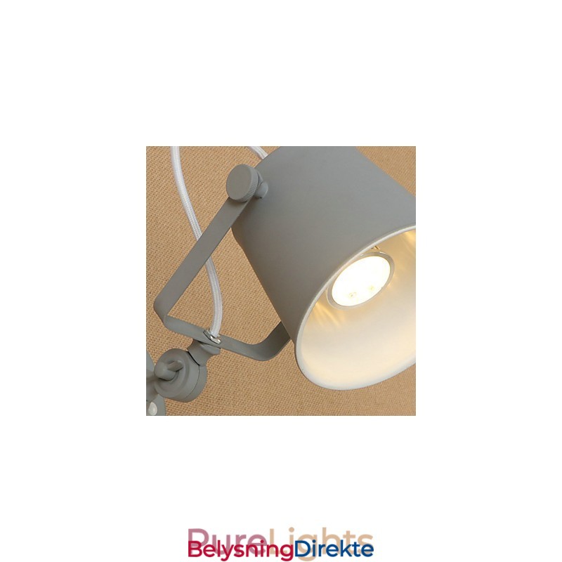 Malt Stålvegglampe Dum Svart Amerikansk Kaffedekorasjon Retro Vegglampe Lyssabellampe På Vegg