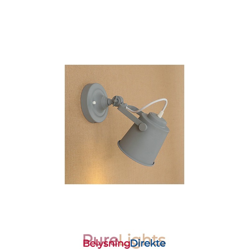 Malt Stålvegglampe Dum Svart Amerikansk Kaffedekorasjon Retro Vegglampe Lyssabellampe På Vegg