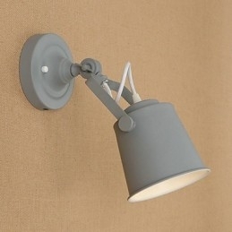 Malt Stålvegglampe Dum Svart Amerikansk Kaffedekorasjon Retro Vegglampe Lyssabellampe På Vegg