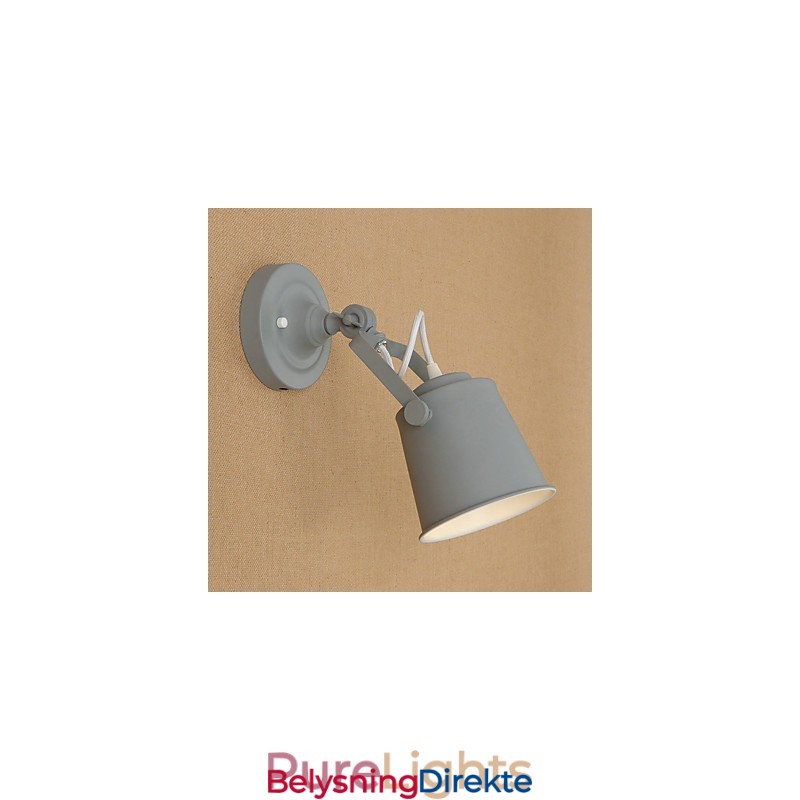 Malt Stålvegglampe Dum Svart Amerikansk Kaffedekorasjon Retro Vegglampe Lyssabellampe På Vegg